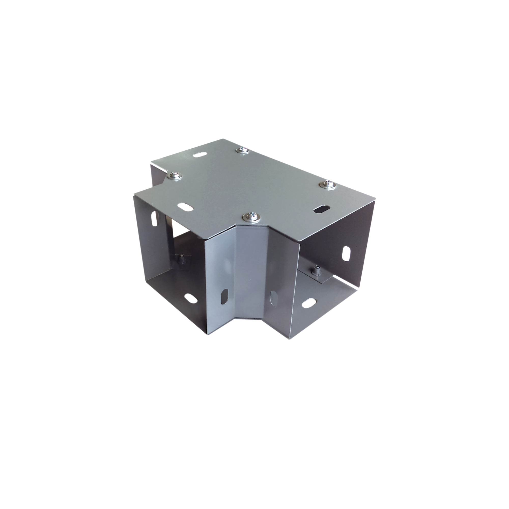 CH-DCT100L|Derivaci??n "T" horizontal 100 x 100 mm (3.94 x 3.94 pulg.), fabricado en l?ímina de acero al carb??n